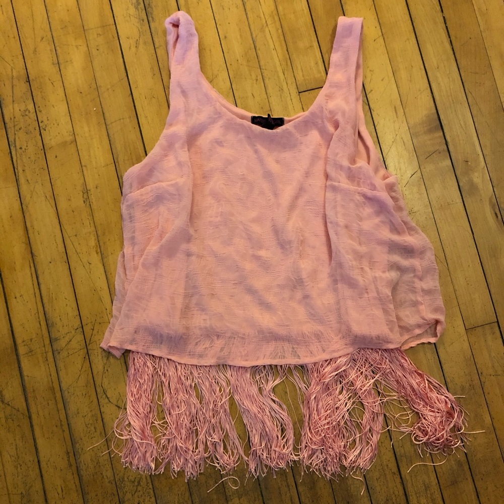 Fringe crop top
